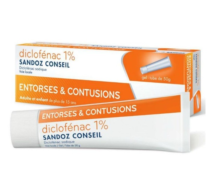 Diclofénac 1% Sandoz Gel Tube 50g